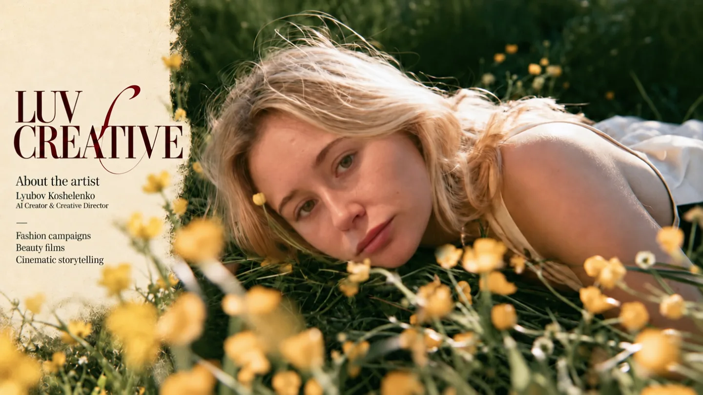 LUV CREATIVE — portrait among flowers